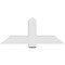 Ekena Millwork Eugene Architectural Grade PVC Gable Bracket, 48"W x 20"H x 6"D x 6"F, 10/12 Pitch GBP048X20X0606EUG00 - alternate 4